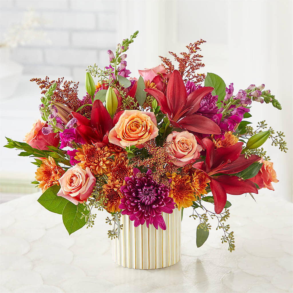 Burgundy Landscape Bouquet – The Flower Station, Paris TN