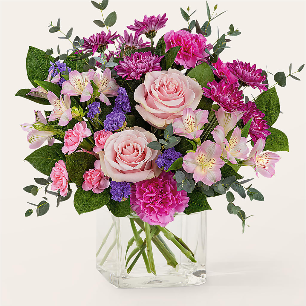 Rosy Radiance Bouquet – The Flower Station, Paris TN
