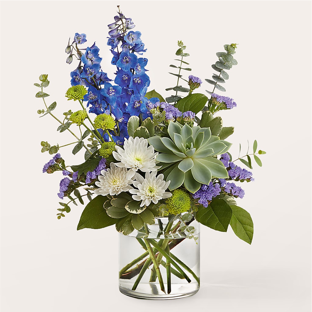 Cerulean Waves Bouquet – The Flower Station, Paris TN