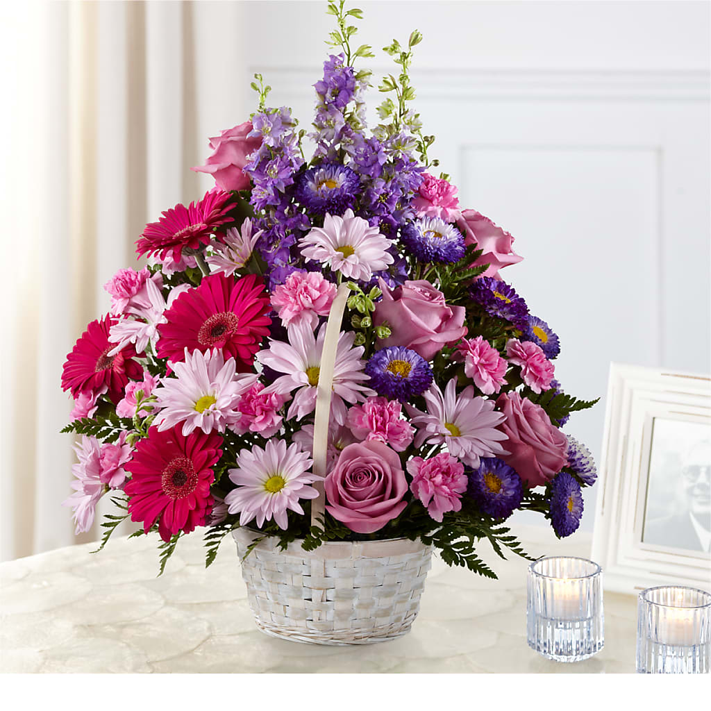 Pastel Peace Basket – The Flower Station, Paris TN