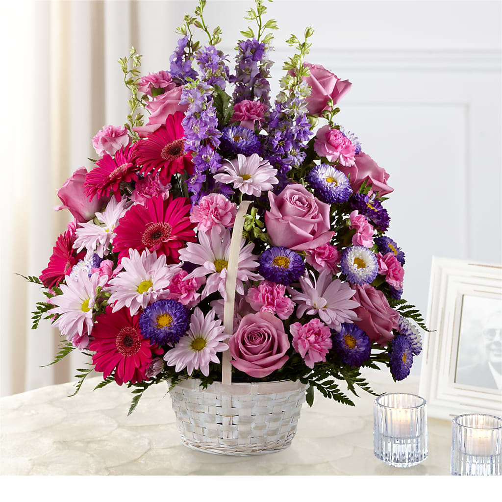 Pastel Peace Basket – The Flower Station, Paris TN