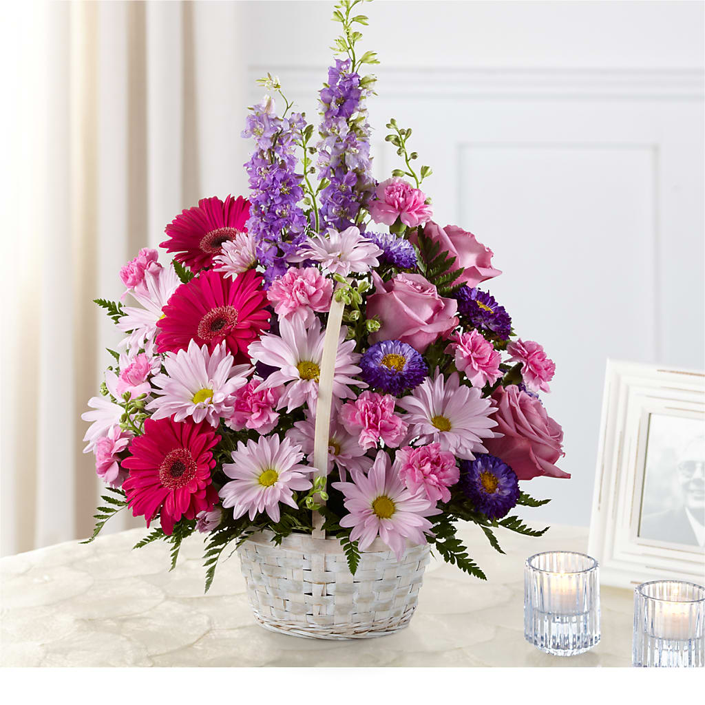 Pastel Peace Basket – The Flower Station, Paris TN