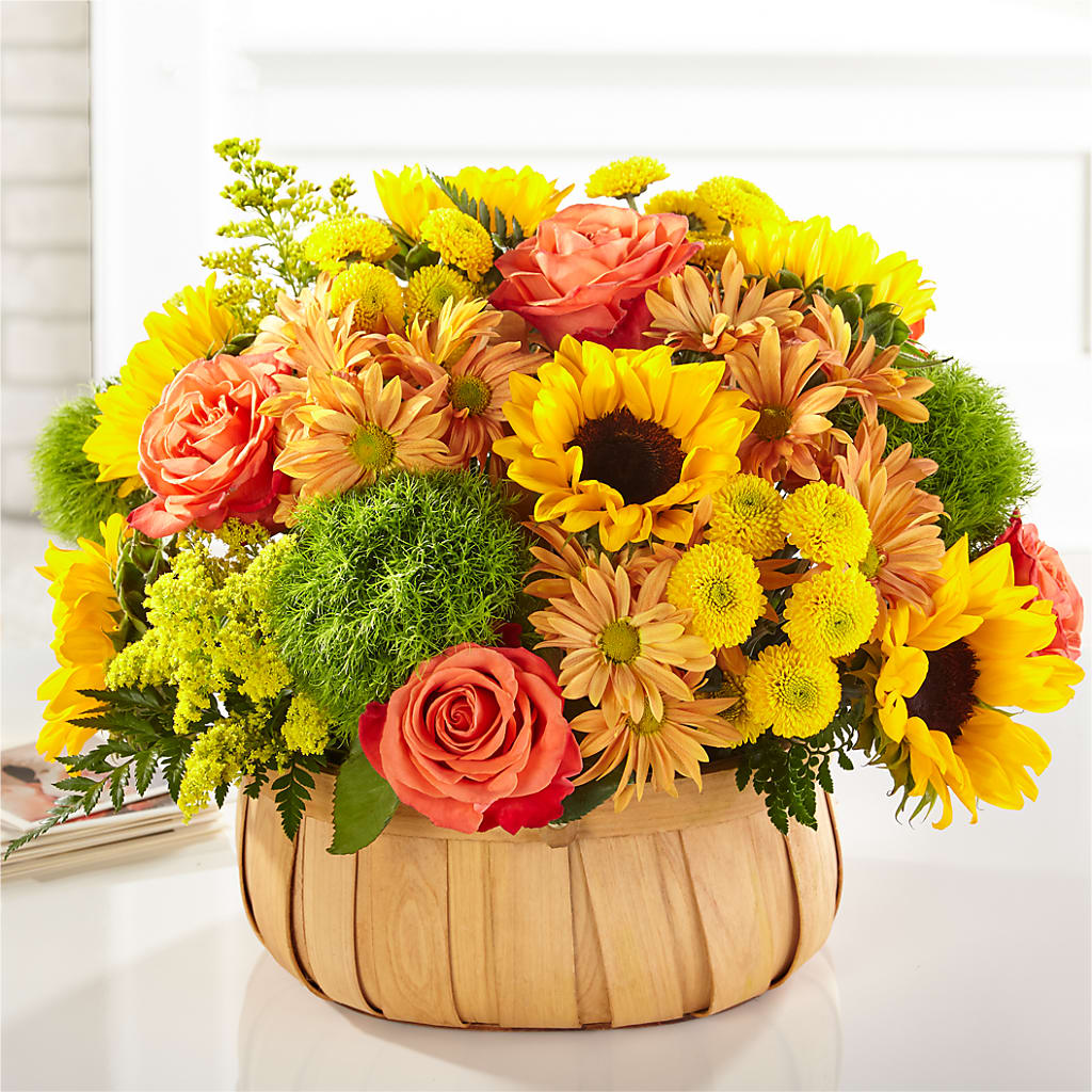 Harvest Sunflower Basket – The Flower Station, Paris TN