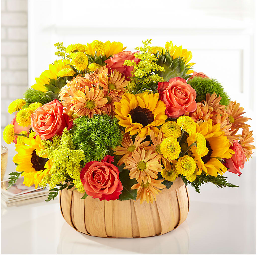 Harvest Sunflower Basket – The Flower Station, Paris TN