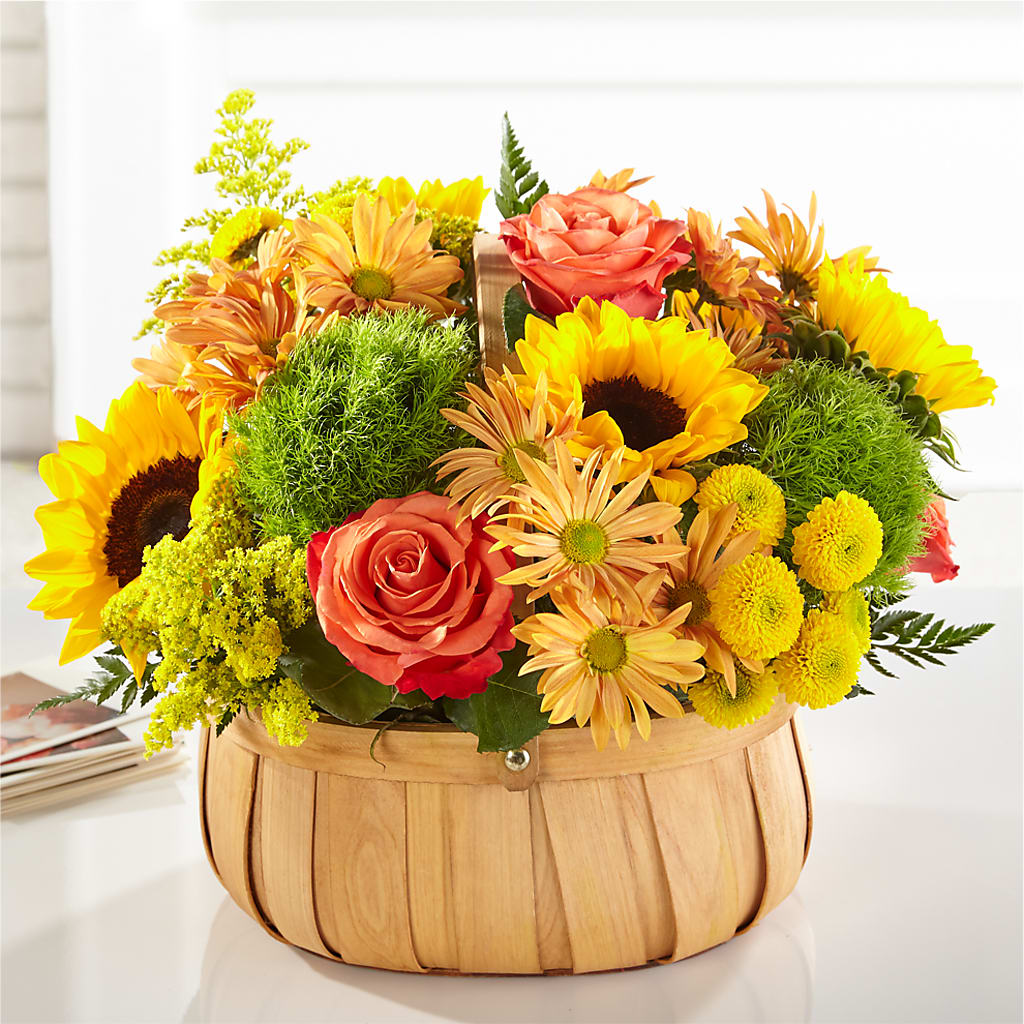 Harvest Sunflower Basket – The Flower Station, Paris TN