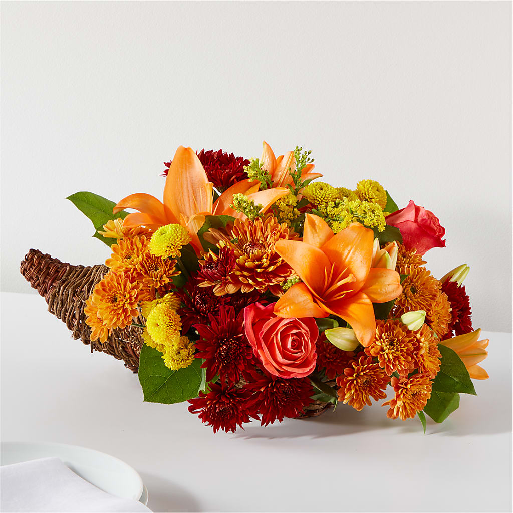 Bouquet of Blessings Cornucopia – The Flower Station, Paris TN