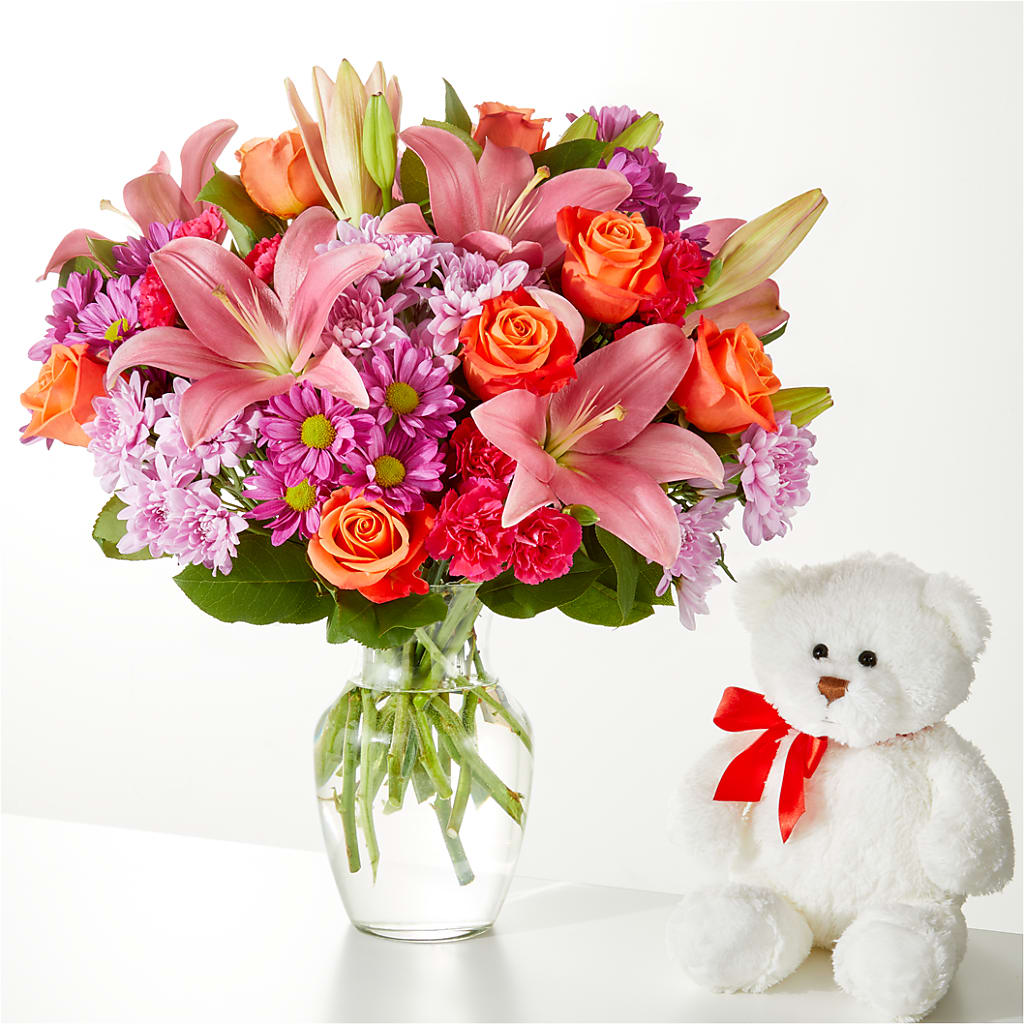 One and Only Bouquet and Bear Bundle –  The Flower Station, Paris TN