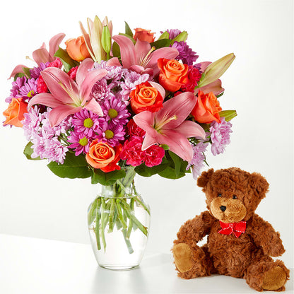 One and Only Bouquet and Bear Bundle –  The Flower Station, Paris TN