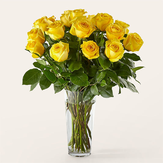 Long Stem Yellow Rose Bouquet –  The Flower Station, Paris TN