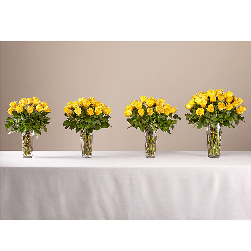 Long Stem Yellow Rose Bouquet –  The Flower Station, Paris TN