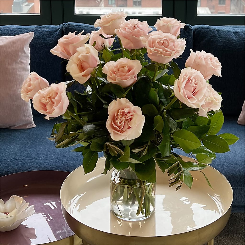 Long Stem Pink Rose Bouquet –  The Flower Station, Paris TN