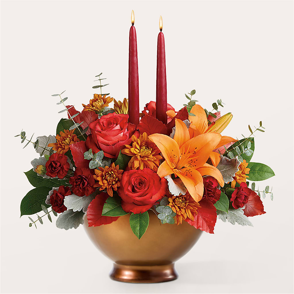 Fruits of Fall Centerpiece –  The Flower Station, Paris TN