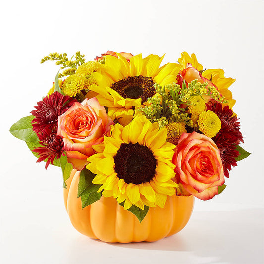 Golden Gourd Pumpkin Bouquet –  The Flower Station, Paris TN