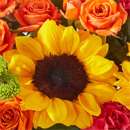 Sun-drenched Blooms Box Bouquet –  The Flower Station, Paris TN