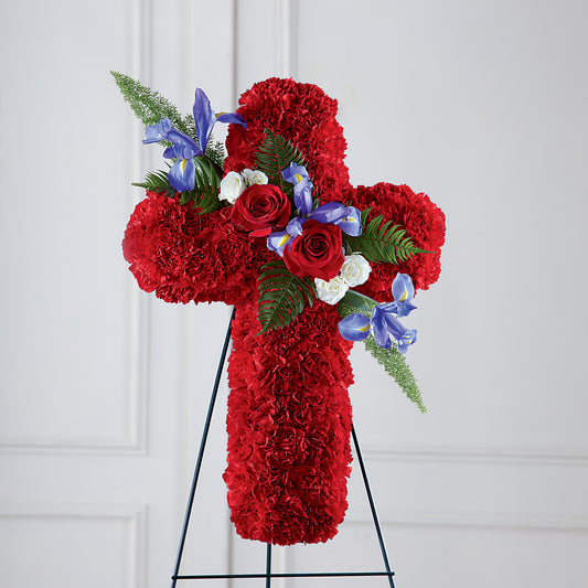 Faithful Hero Floral Cross –  The Flower Station, Paris TN