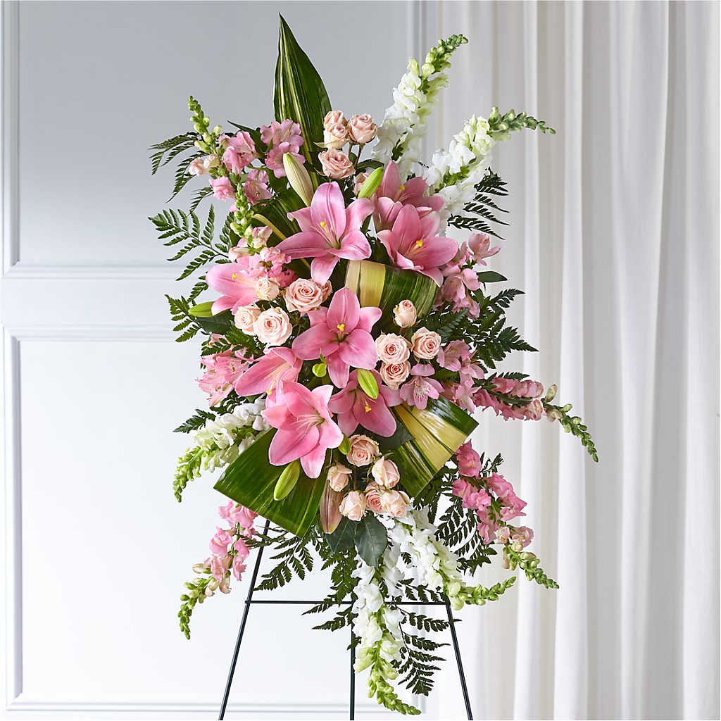 Elegant Embrace Standing Spray –  The Flower Station, Paris TN