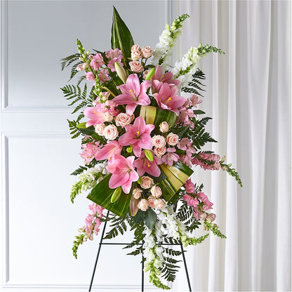Elegant Embrace Standing Spray –  The Flower Station, Paris TN