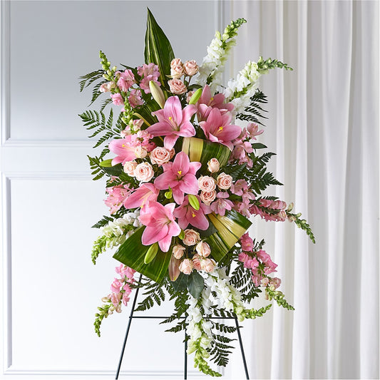 Elegant Embrace Standing Spray –  The Flower Station, Paris TN