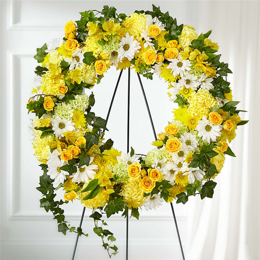 Golden Remembrance Wreath –  The Flower Station, Paris TN