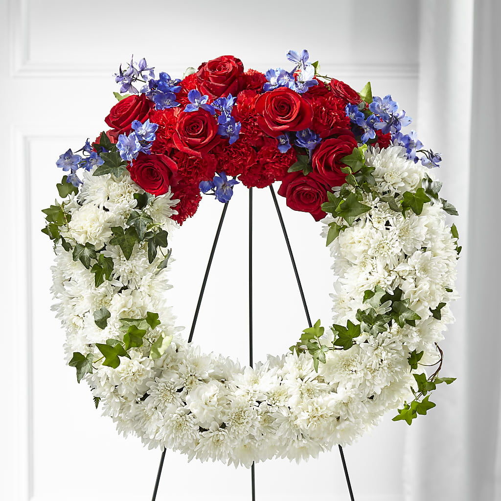 Patriotic Passion Wreath –  The Flower Station, Paris TN