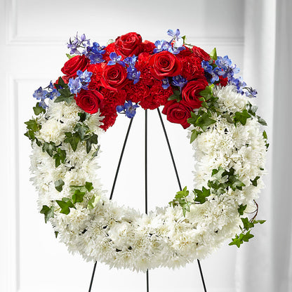 Patriotic Passion Wreath –  The Flower Station, Paris TN