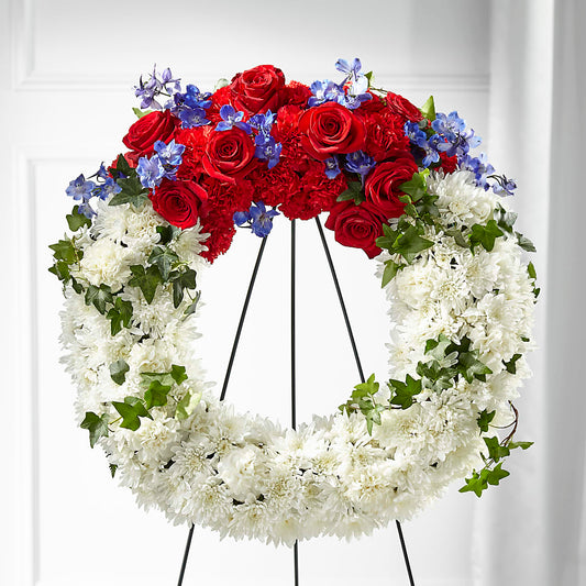 Patriotic Passion Wreath –  The Flower Station, Paris TN
