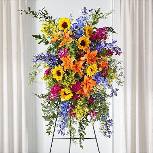 Sunlit Memories Standing Spray (Standard) –  The Flower Station, Paris TN
