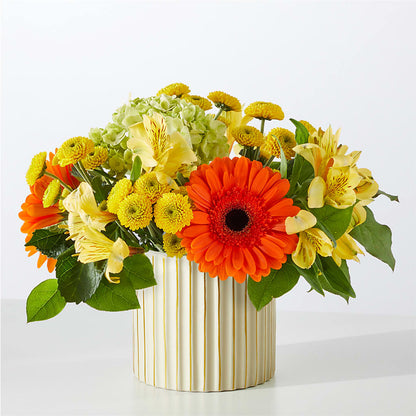 Autumn Sunshine Bouquet with Ivory Vase –  The Flower Station, Paris TN