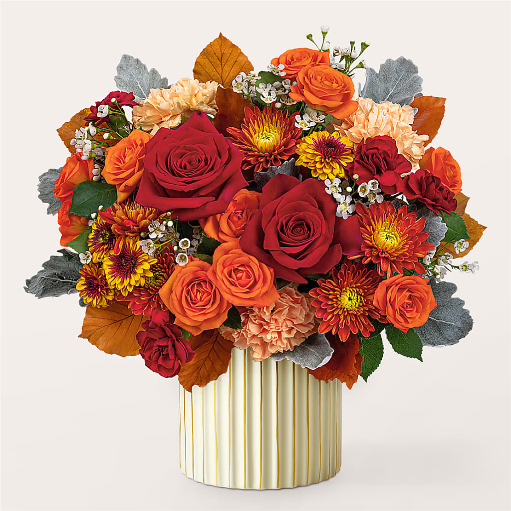 Merlot Bouquet with Ivory Vase –  The Flower Station, Paris TN