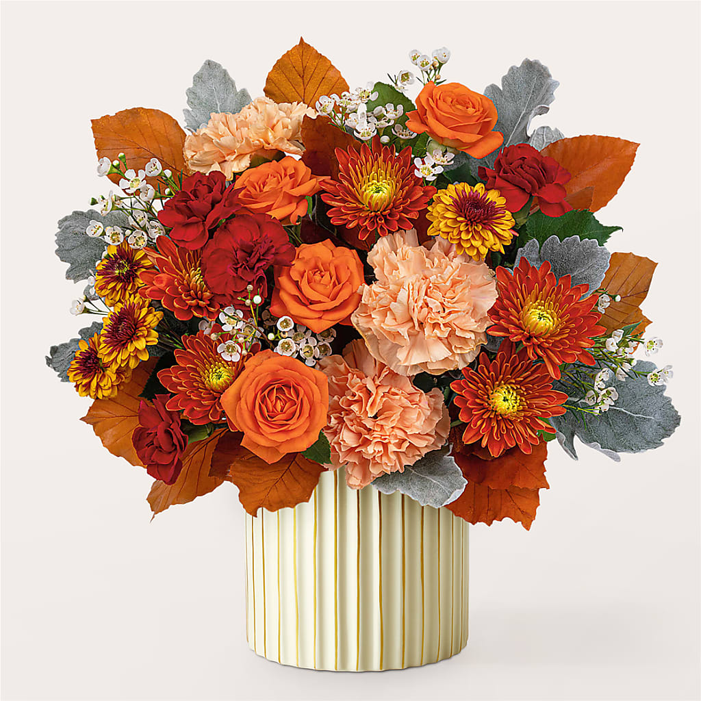 Merlot Bouquet with Ivory Vase –  The Flower Station, Paris TN